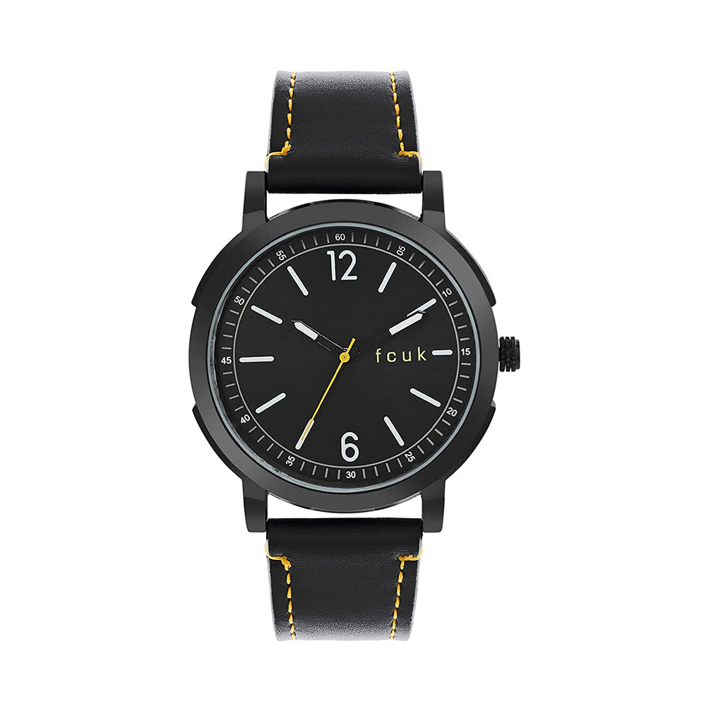 FCUK Analog Black Dial Men s Watch FK00010A