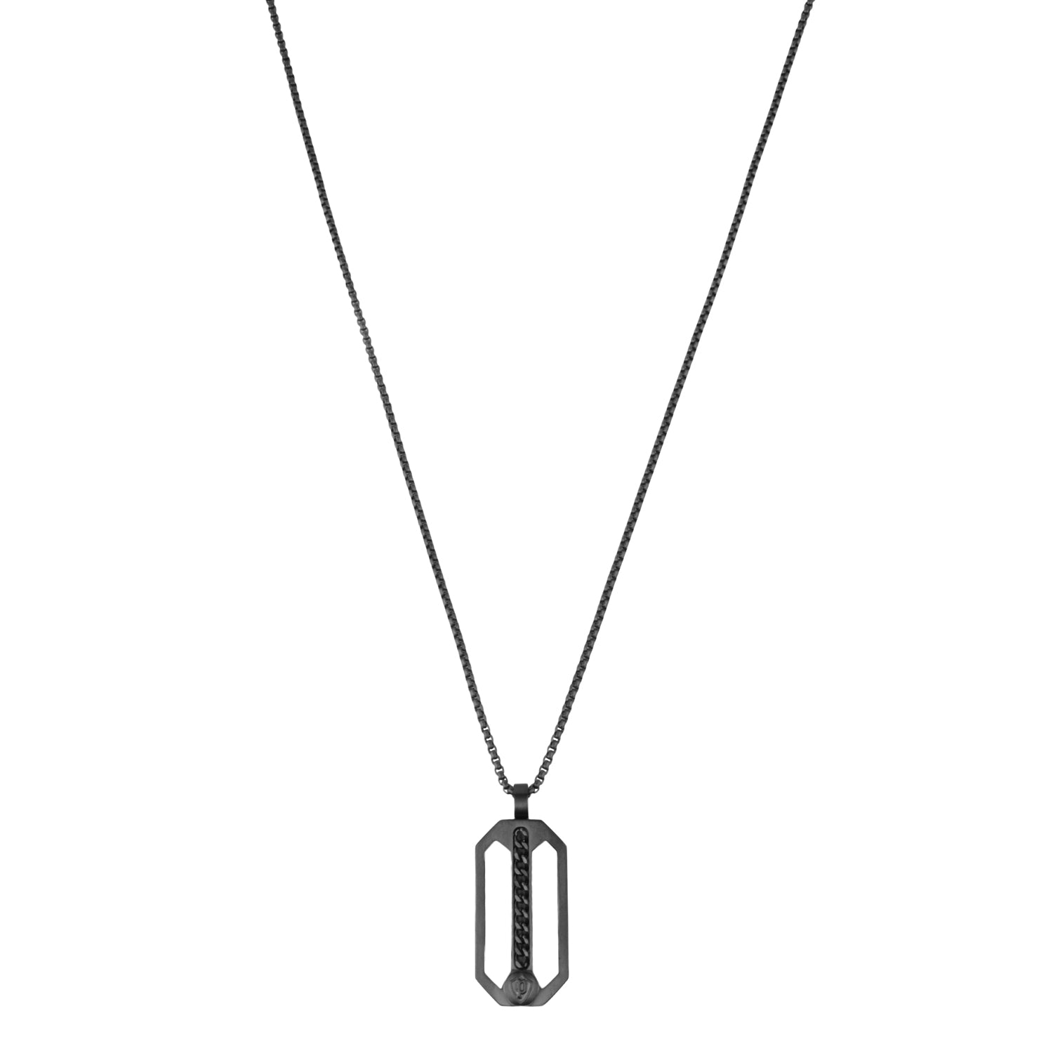 Police Black Necklace for Men - PEJGN2009202