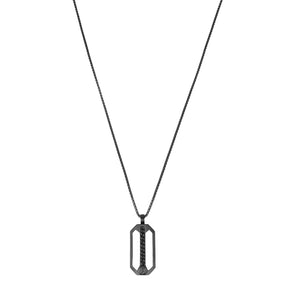 Police Black Necklace for Men - PEJGN2009202