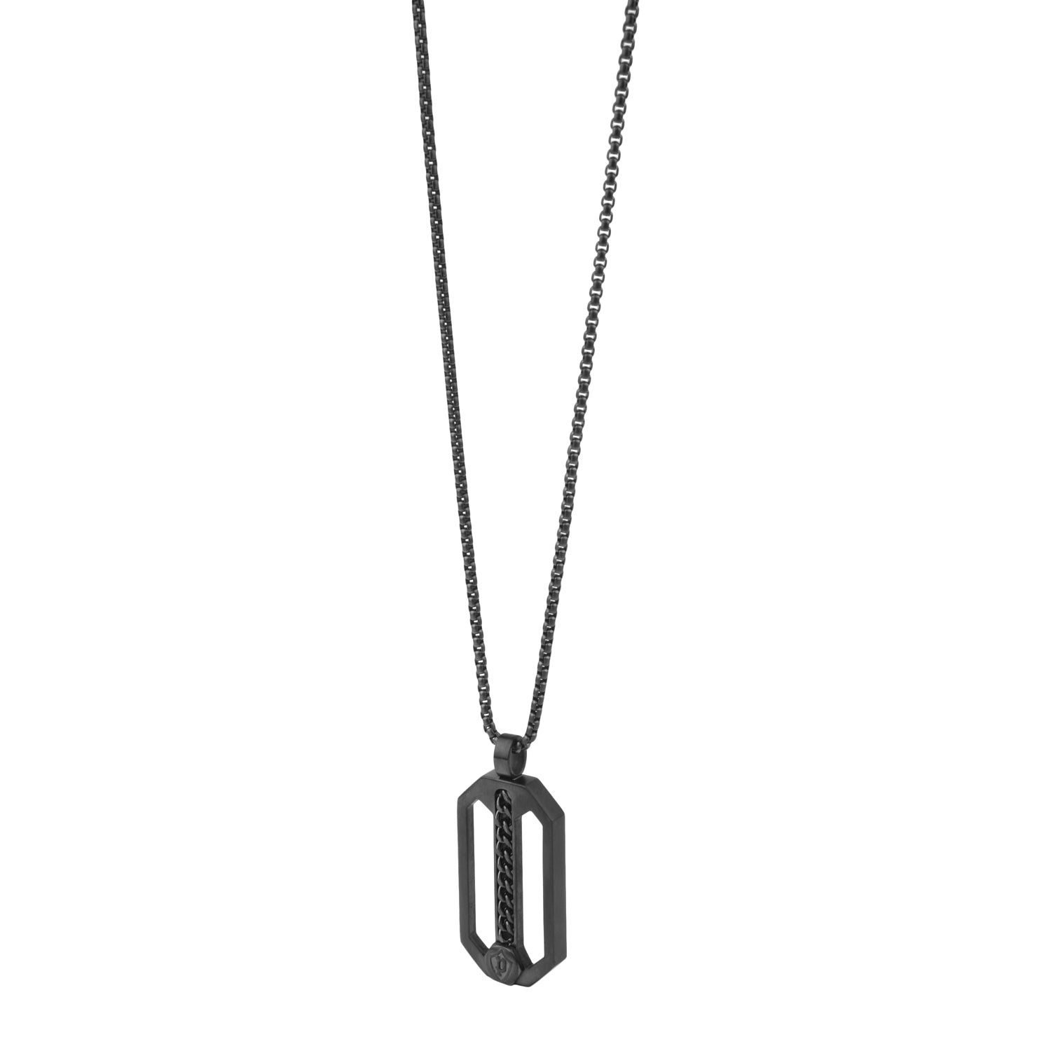 Police Black Necklace for Men - PEJGN2009202