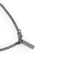 Police Lattitude Grey Chain Necklace For Men - PEAGN2211714