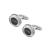 POLICE Ray Black Cufflinks For Men - PEAGC0004302