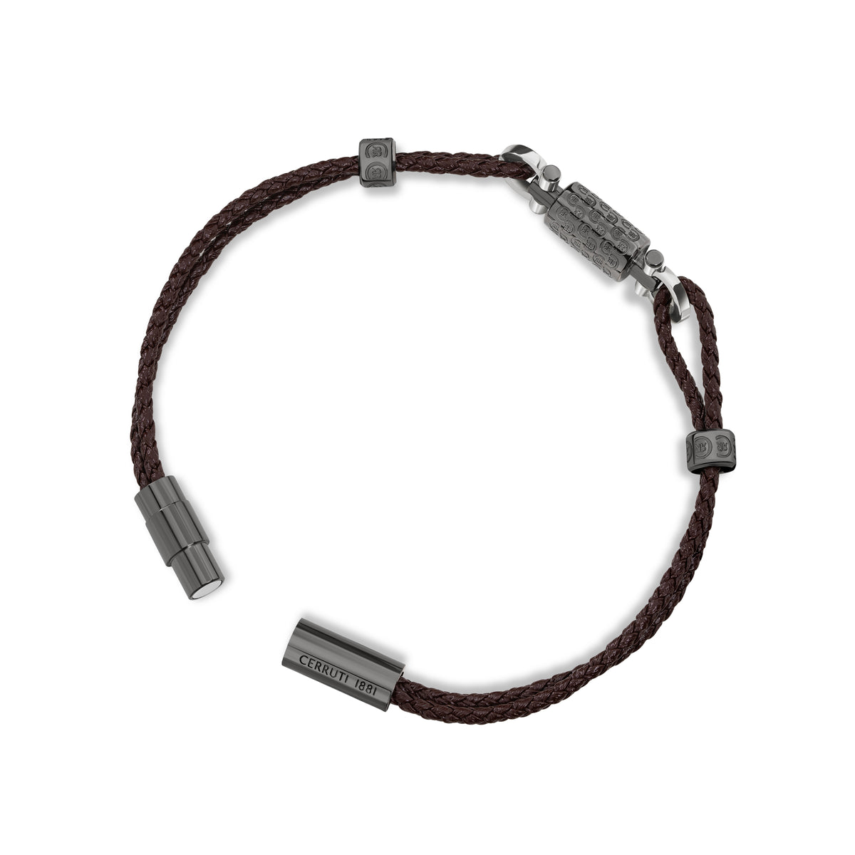 Cerruti 1881 Men's Classic Brown Bracelet- CIAGB0010203