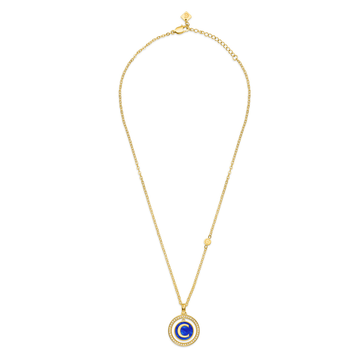 Cerruti 1881 Women Crystals Blue CIRCULO Necklace- CIJLN0005303