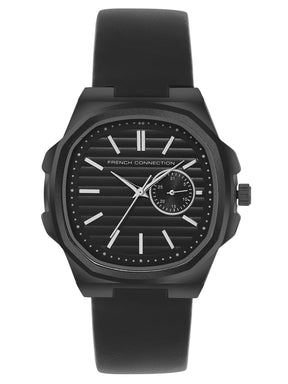 French Connection Analogue Black Dial Men's Watch -FCB1BL