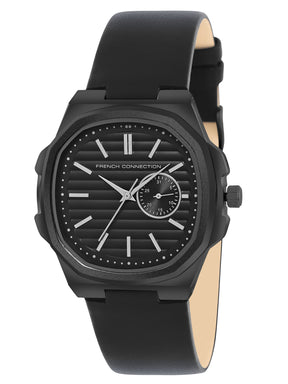 French Connection Analogue Black Dial Men's Watch -FCB1BL