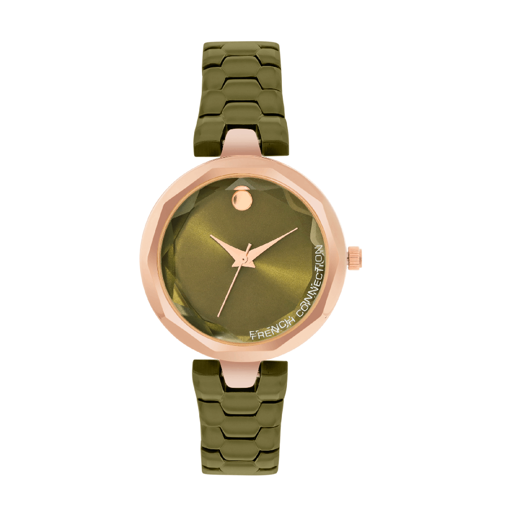 French Connection Analogue Olive (5815C) Dial Men's Watch -FCH09OM