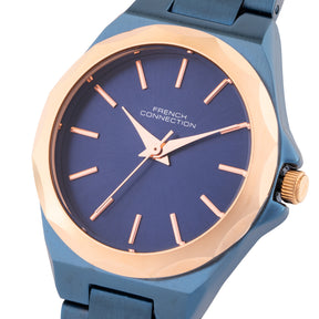 French Connection Analogue Blue 289C Dial Men's Watch -FCH11UM