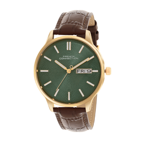 French Connection Analog Green Dial Men's Watch-FCN065NBL