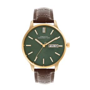 French Connection Analog Green Dial Men's Watch-FCN065NBL