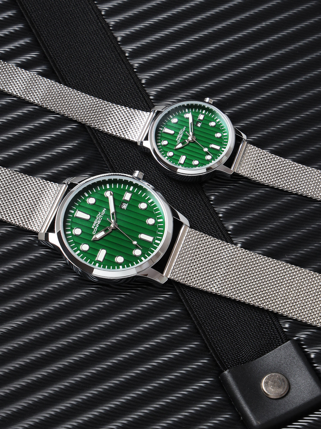 French Connection Analog Green Dial Unisex's Watch-FCN080NSM