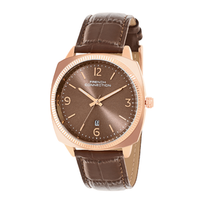 French connection Solistice Brown Dial Mens Analogue Watch FCN084BRL