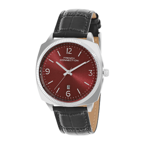 French connection Solistice Maroon Dial Mens Analogue Watch FCN084SBL