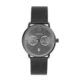 French connection Tempus Black Round Dial Mens Mult Function Watch FCN085BBM