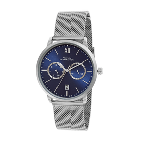 French connection Tempus Blue Round Dial Mens Mult Function Watch FCN085USM