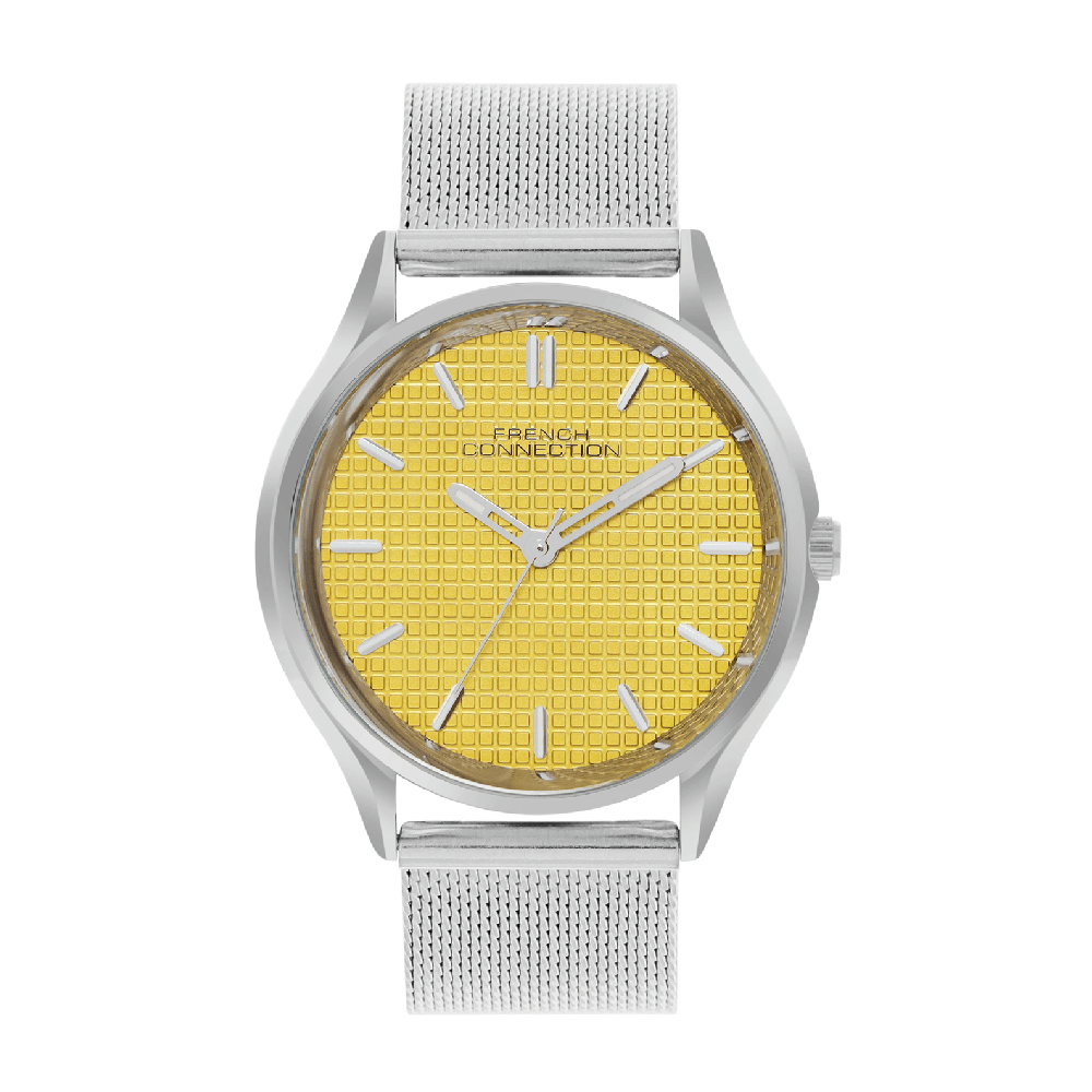 French Connection Analogue Mustard Dial Men's Watch -FCN086SM