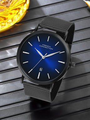 French Connection Analogue Blue Dial Men's Watch -FCN086UBM