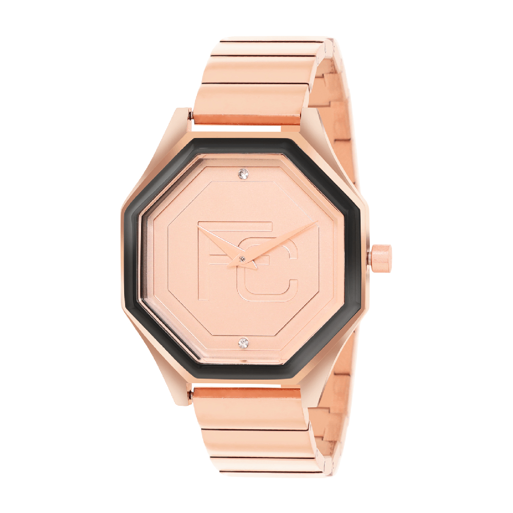 French Connection Analogue Rose Gold Dial Men's Watch -FCN090BRGM