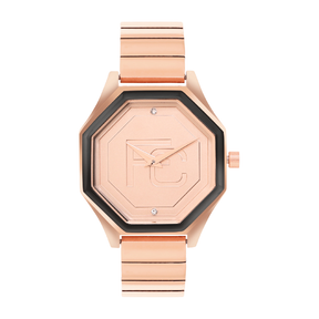 French Connection Analogue Rose Gold Dial Men's Watch -FCN090BRGM