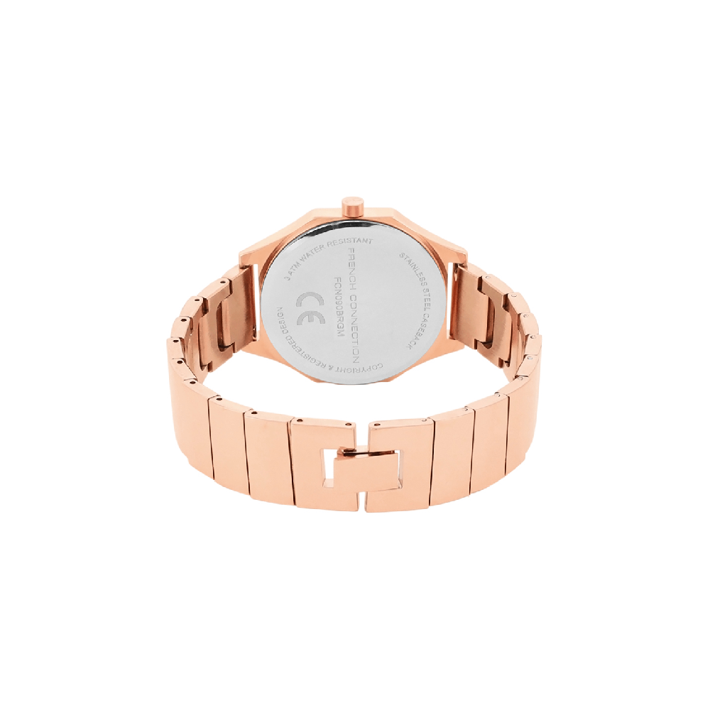 French Connection Analogue Rose Gold Dial Men's Watch -FCN090BRGM