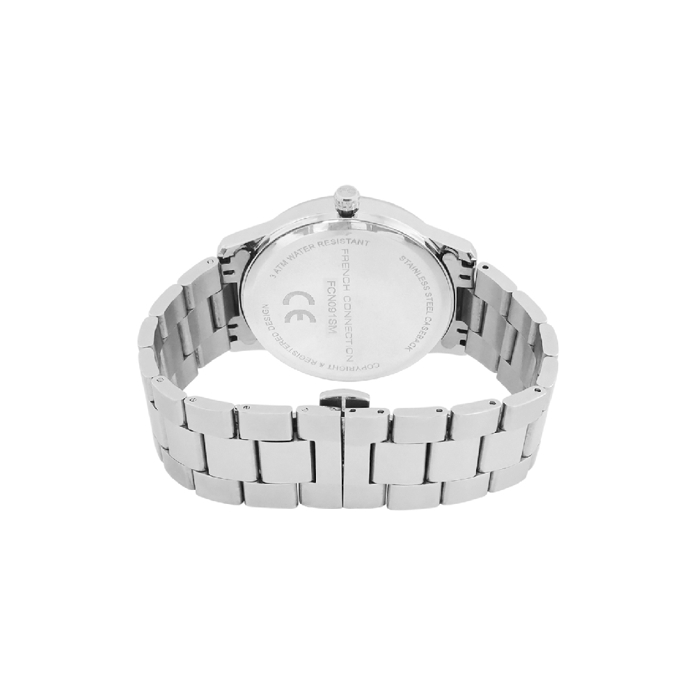 French Connection Analogue Silver Dial Men's Watch - FCN091SM