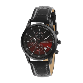 French Connection Multi - Function Maroon Dial Men's Watch -FCN093BBL