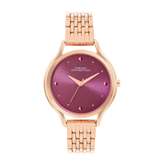 French Connection Analogue Plum Dial Men's Watch -FCN096RGM