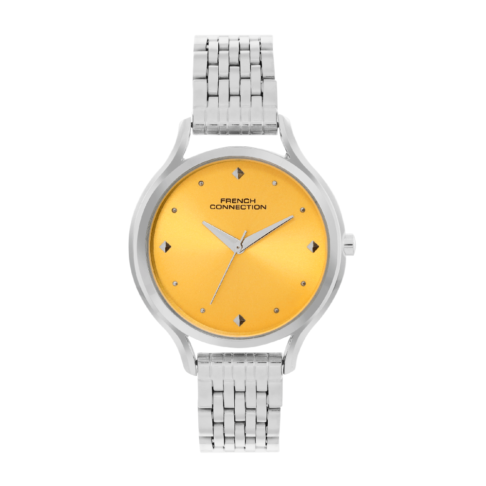 French Connection Analogue Yellow Dial Men's Watch -FCN096SM