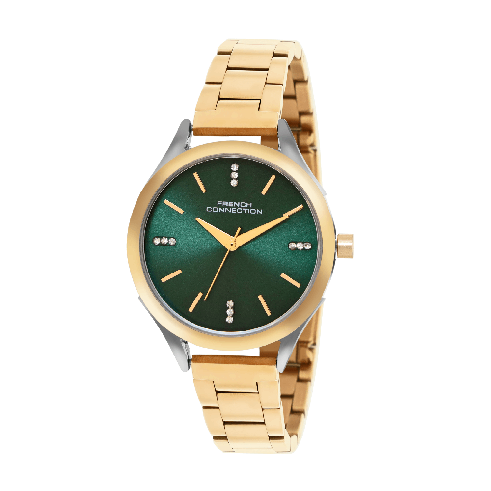 French Connection Analogue Green Dial Men's Watch -FCN099NGM