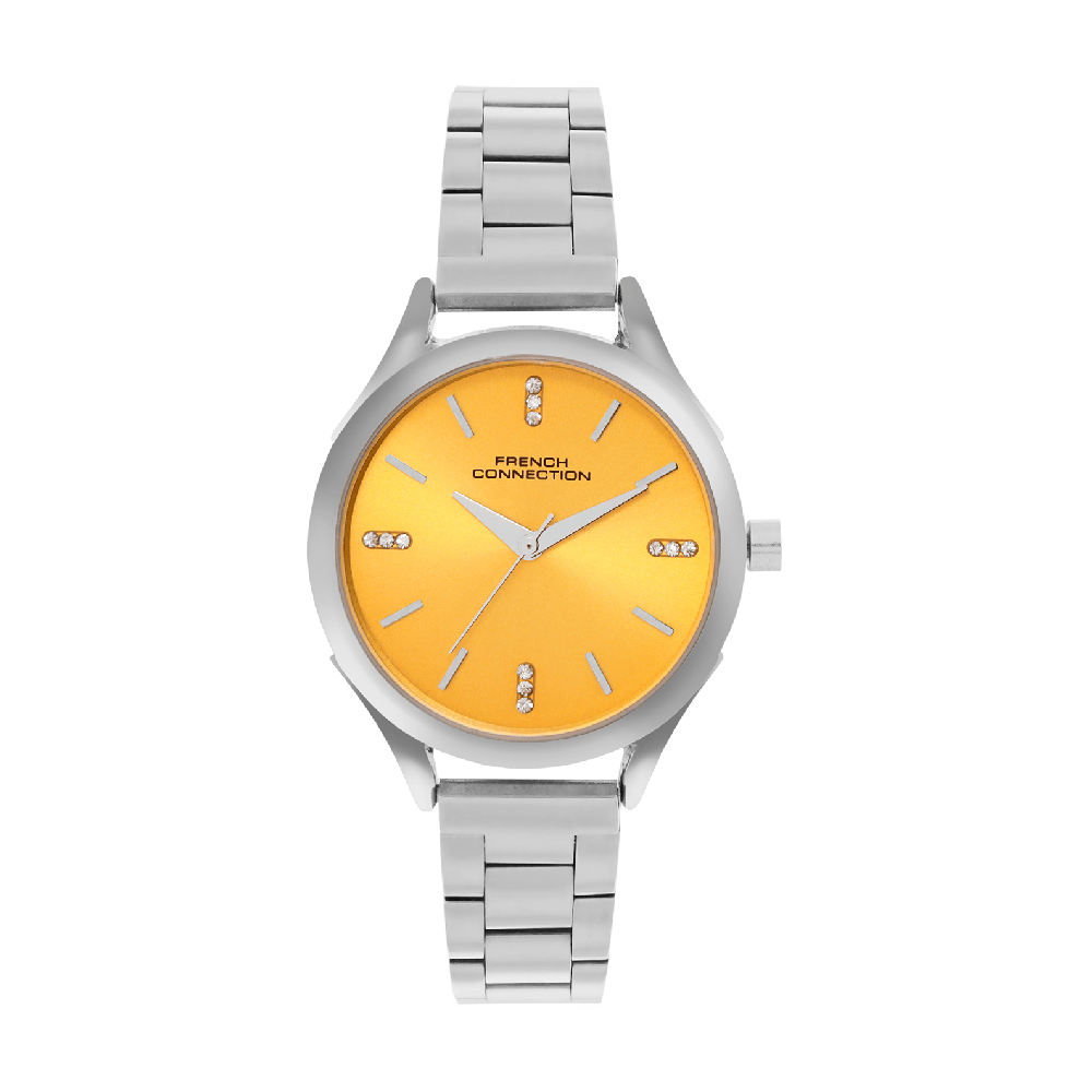 French Connection Analogue Yellow Dial Men's Watch -FCN099SM