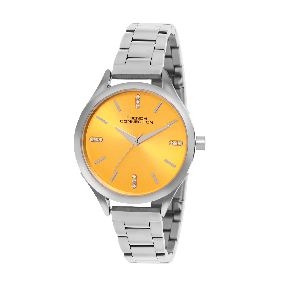 French Connection Analogue Yellow Dial Men's Watch -FCN099SM