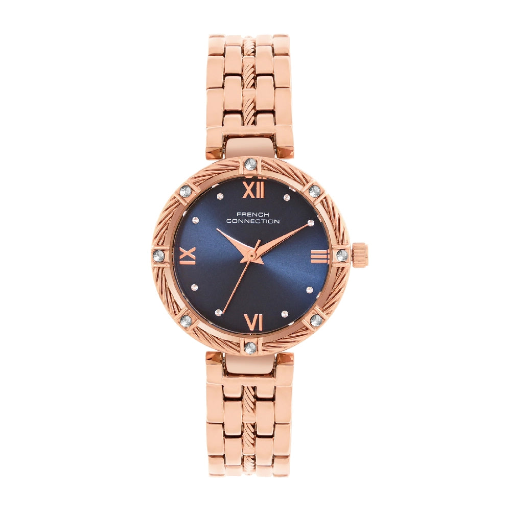 French connection Women Dial & Stainless Steel Analogue Watch FCB5URGM