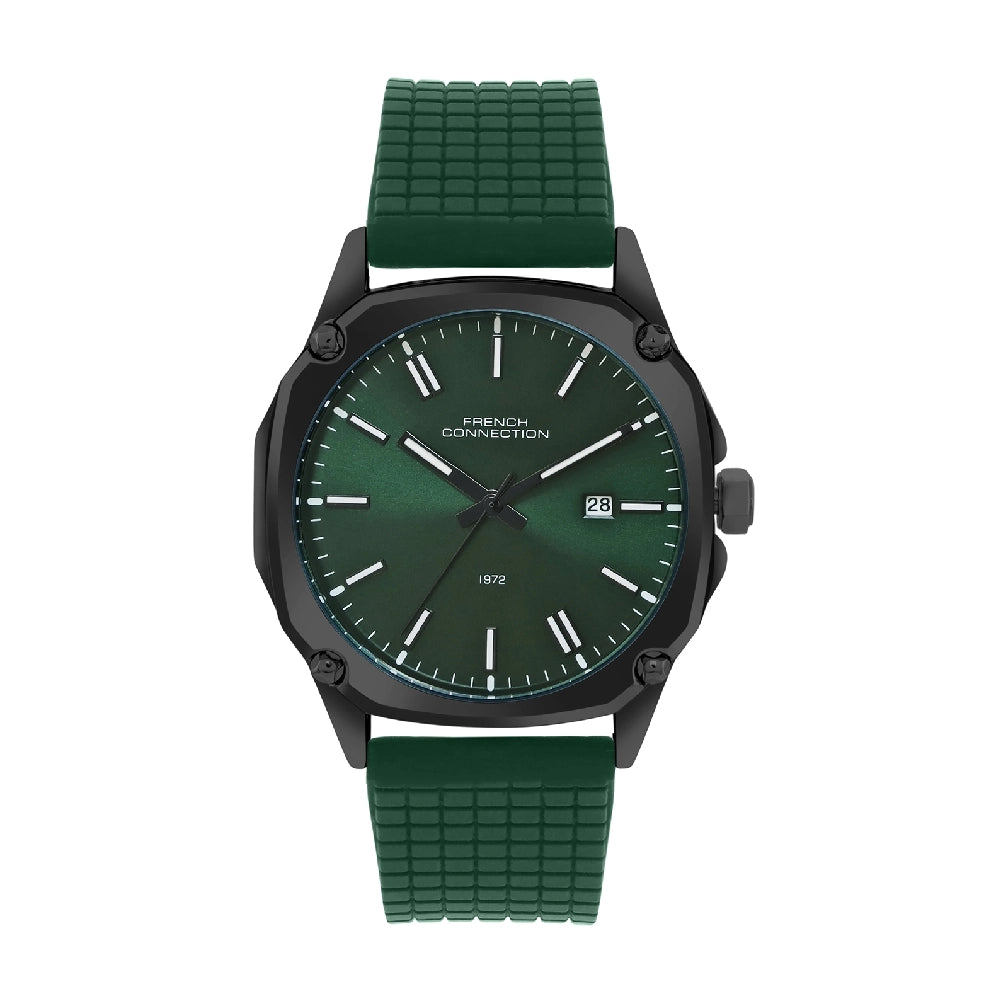 French connection Green Round Dial Mens Watch FCH01GR Analog Watch - For Men FCH01GR