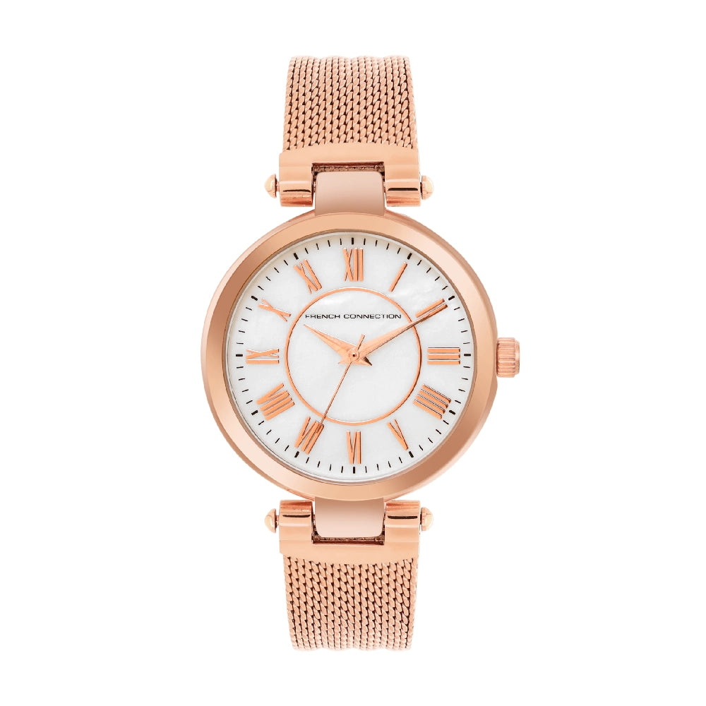 French Connection Analog Silver Dial Women's Watch-FCW14RGM