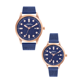 French Connection Analog Blue Dial Unisex's Watch-FCN080UM