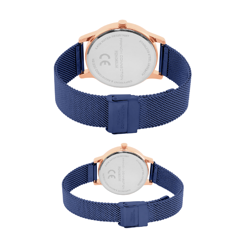 French Connection Analog Blue Dial Unisex's Watch-FCN080UM