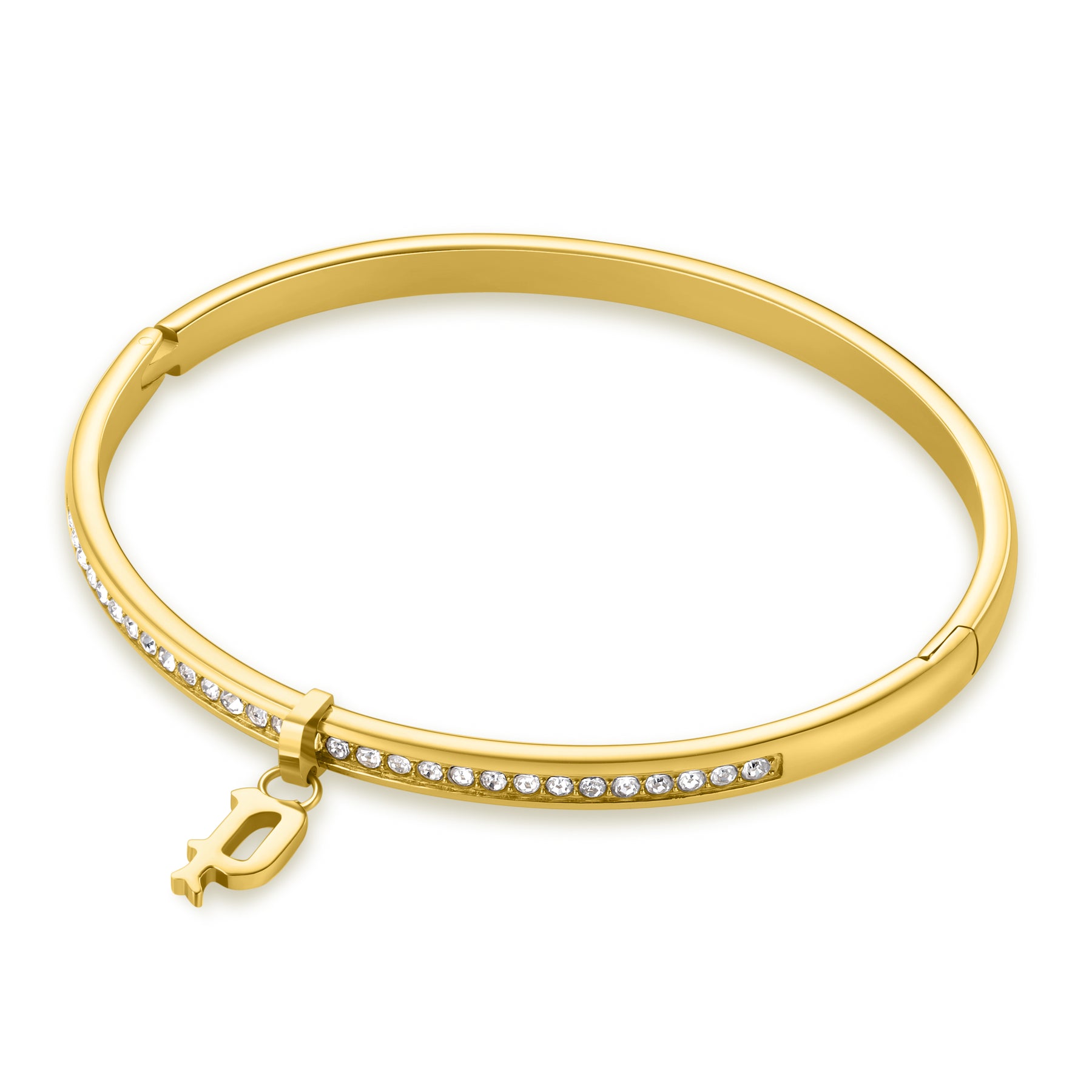 Police Hang Crystal Gold Plated Bracelet For Women - PEJLG0003401