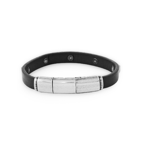 POLICE PJ.26344BLEB/01 Calama Bracelet for Men, Black, Free Size