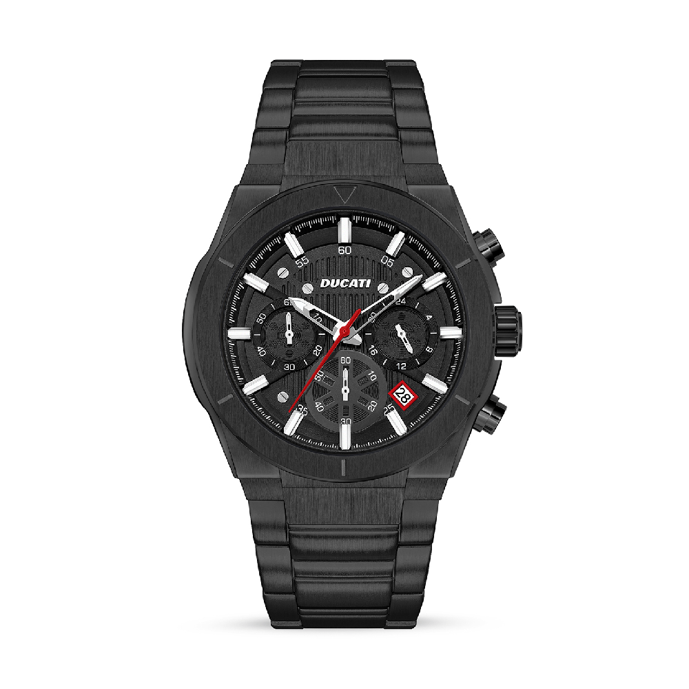 Ducati Chronograph Quartz Watch With Black Bracelet