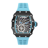 French connection Quadra Rex Blue Tonneau Mens Automatic Watch FCA08BU