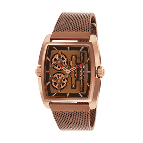 French connection Barrel Brown Tonneau Dial Mens Analogue Watch FCM02BRM