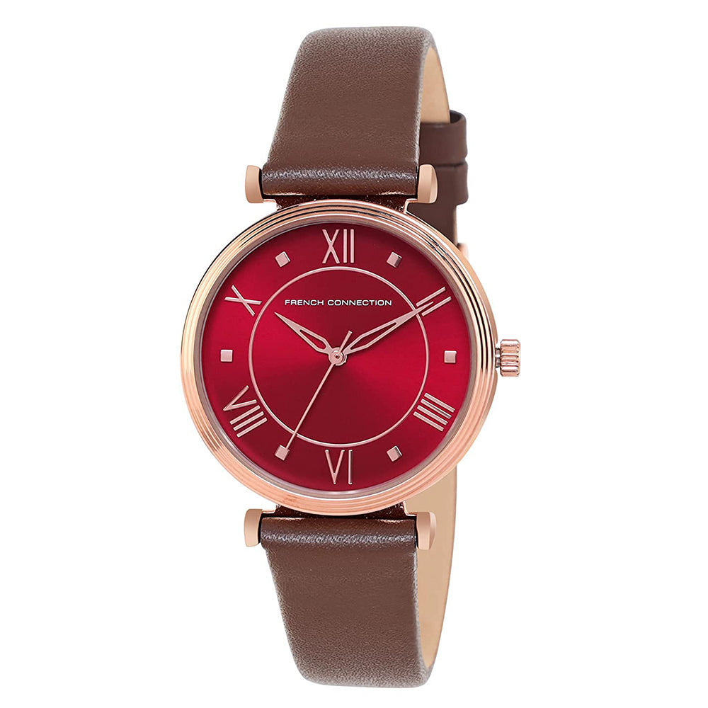 Buy French Connection Spring-Summer 2023 Analog Maroon Dial Women's Watch-FCN00064G  at Amazon.in
