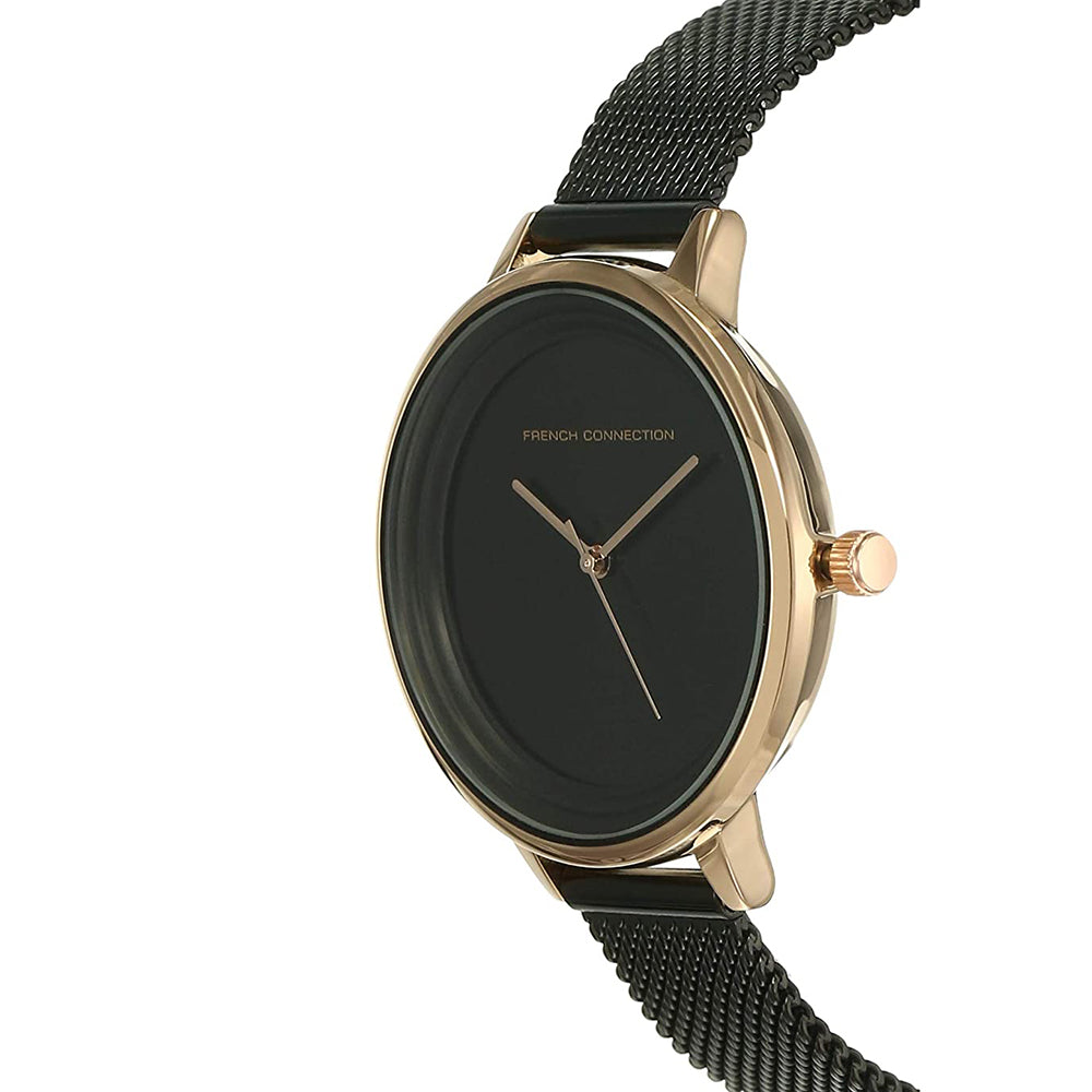 Women FCN0001D Analogue Watch with Metal Strap