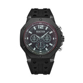 Kenneth Cole Reaction Chronograph Black Black Silicon Strap Casual Watch for Men's - KRWGO9005903