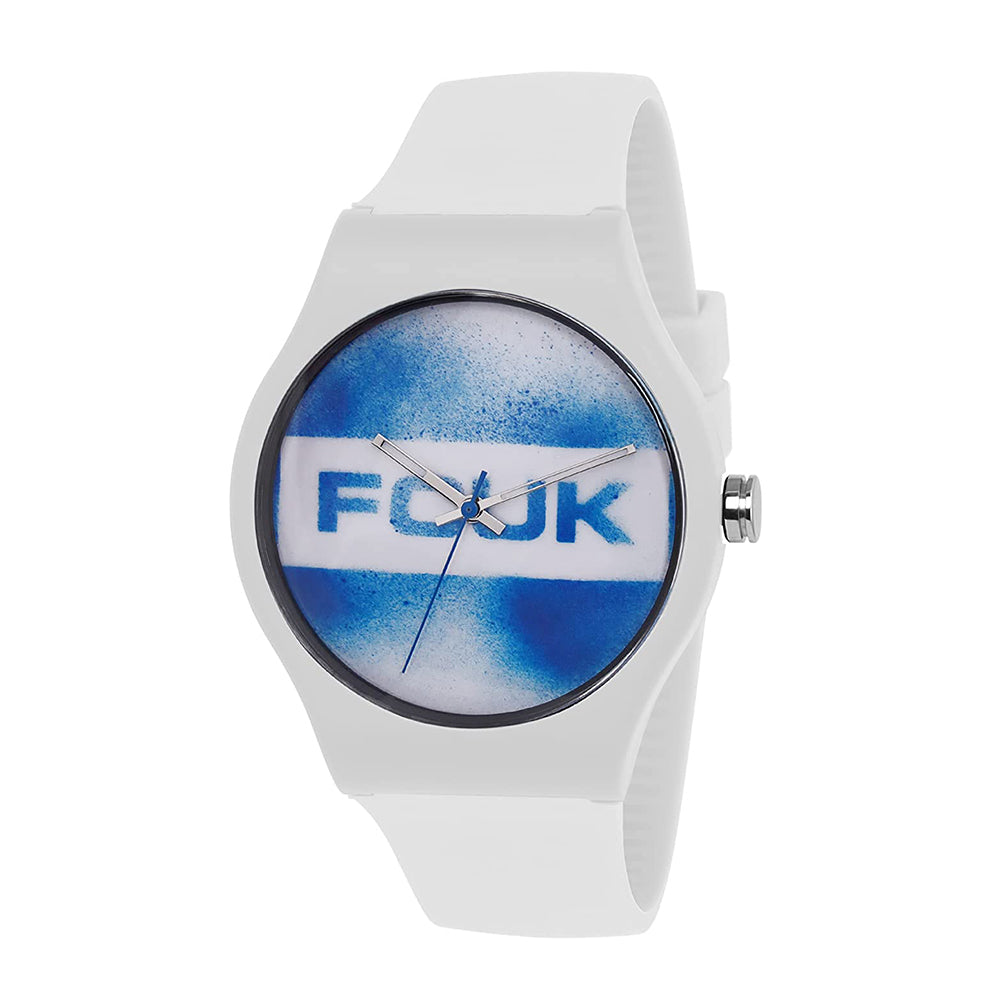 FCUK Analog Blue Dial Watch For Men FC176W.U