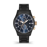 Kenneth Cole Reaction Chrono Men IP Black Stainless Steel Bracelet Bronte KRWGK2192504